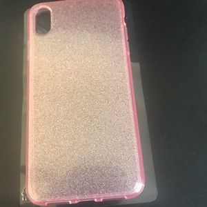 Pink With Glitter Phone Case For IPhone XS Max